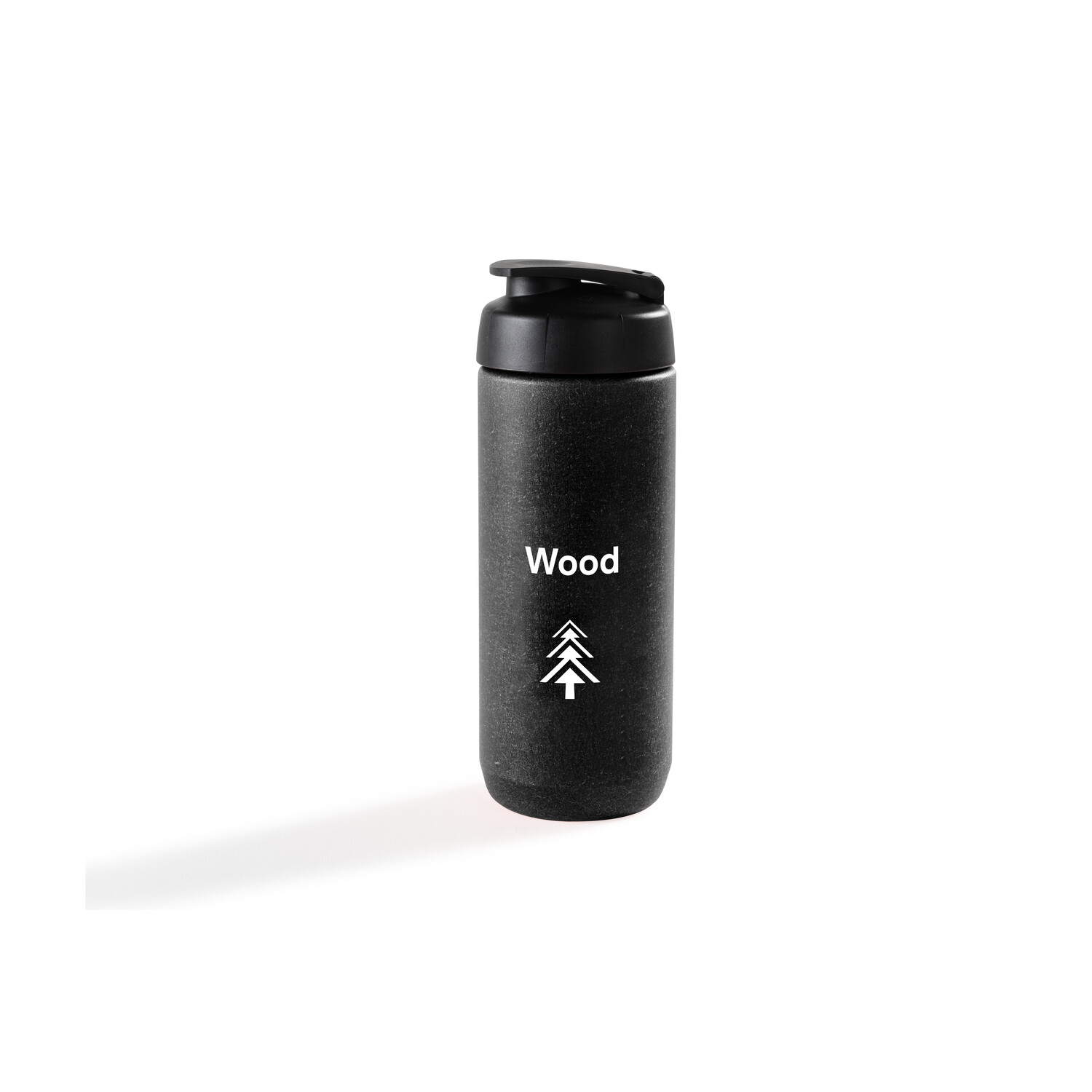 Vattenflaska Wood | svart