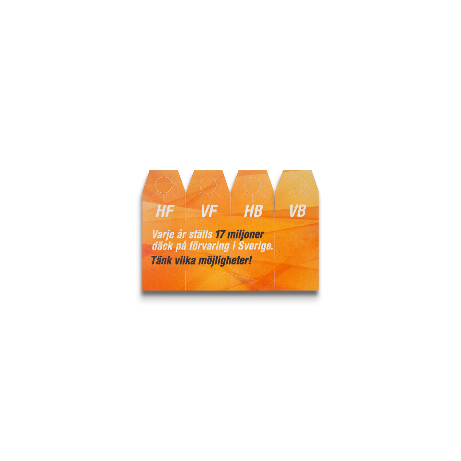Däckmarkör 63x23x0,3 mm | vit