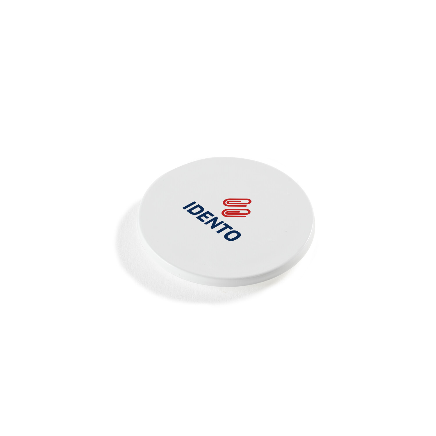 Hard kjøleskapsmagnet Hvit Ø 40 mm