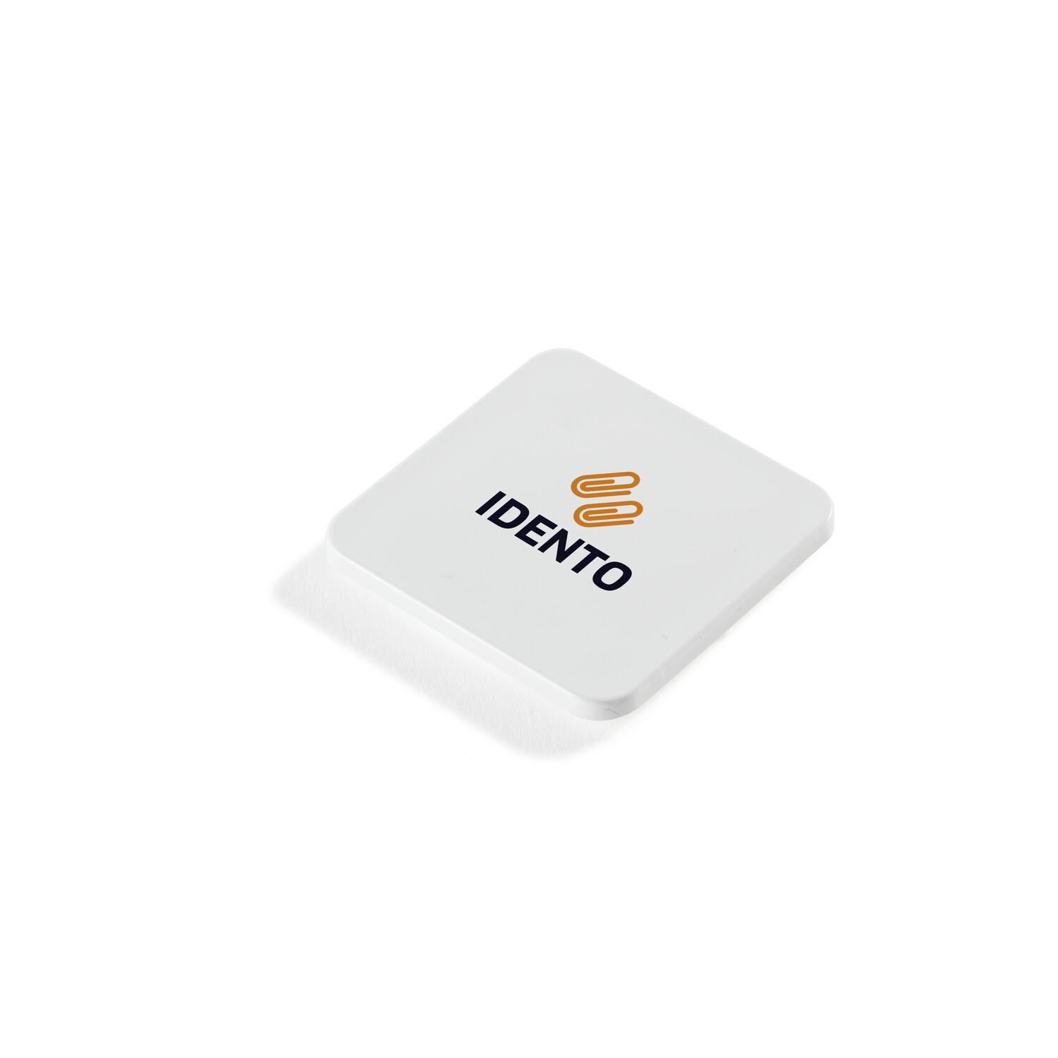 Kylskåpsmagnet hård rundade hörn 41x41 mm | vit