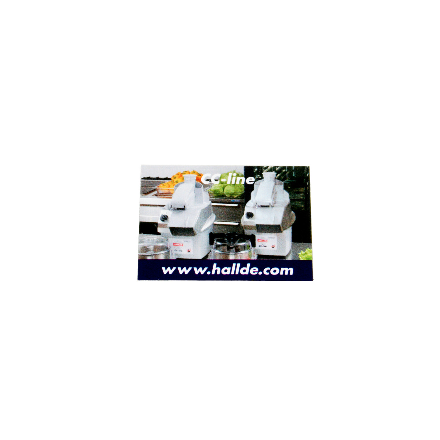 Myk kjøleskapsmagnet med rette sider - <15 cm2 | Hvit
