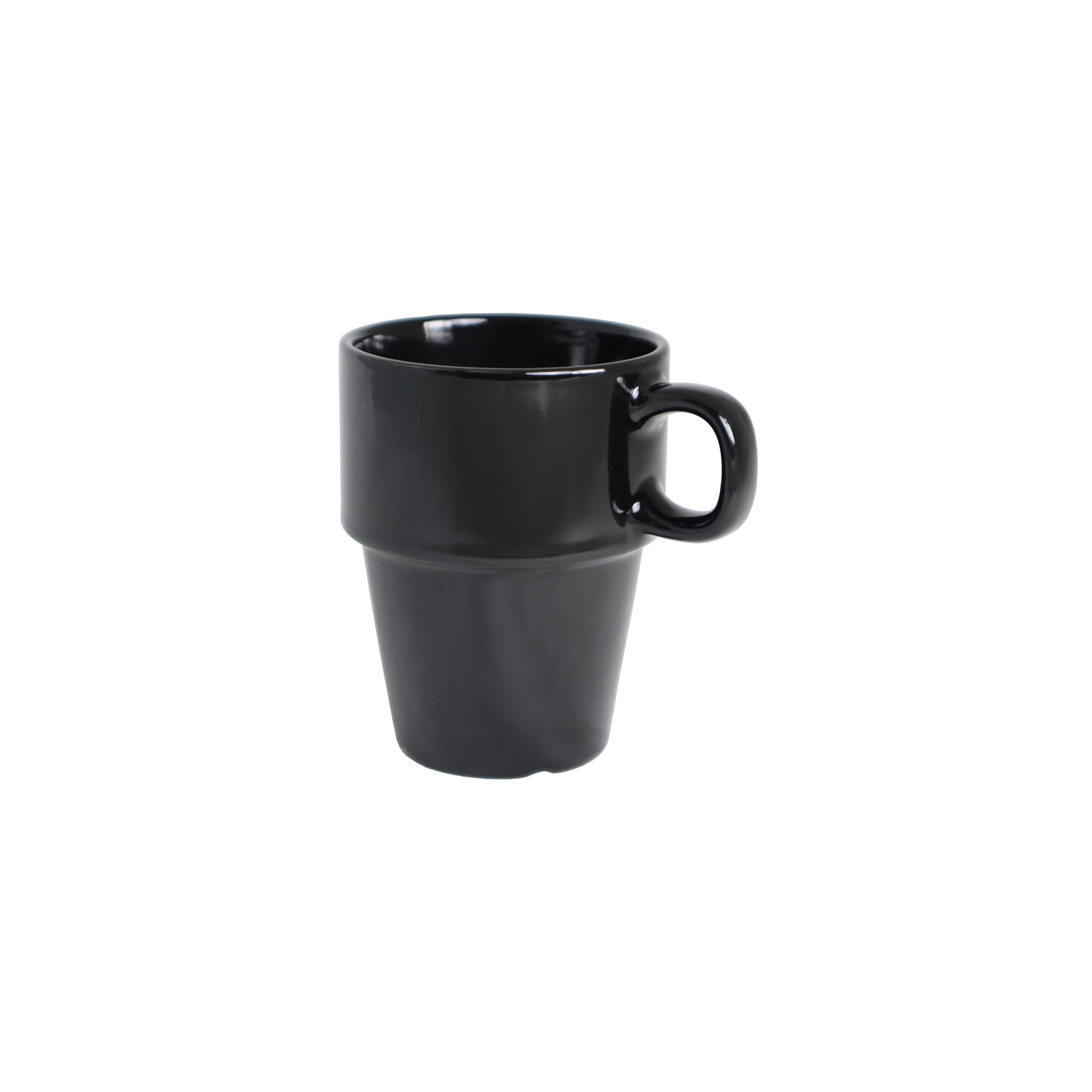 Stengodsmugg Stapla 23cl | svart/svart
