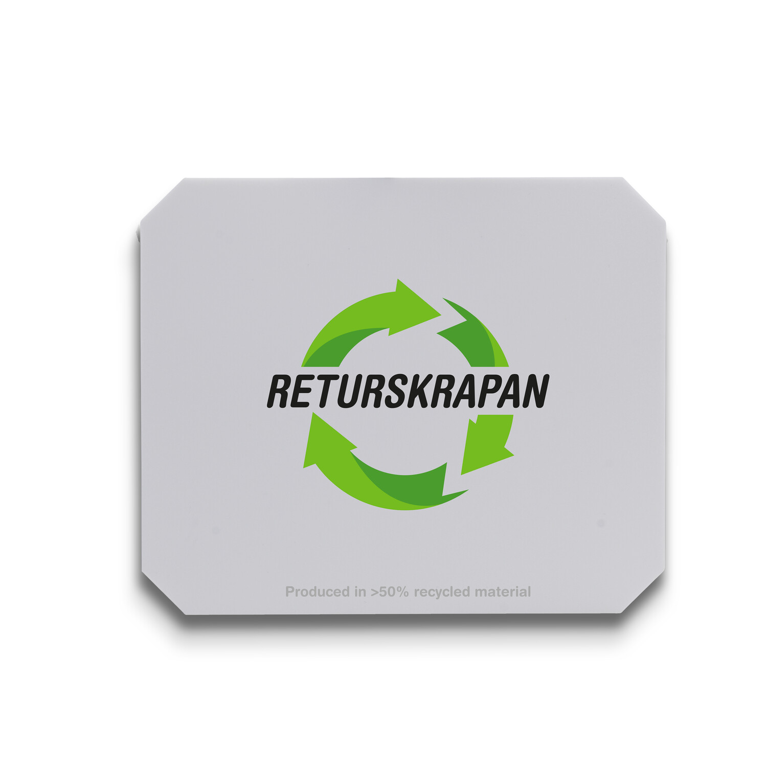 Returskrapen 120x100 mm | Hvit