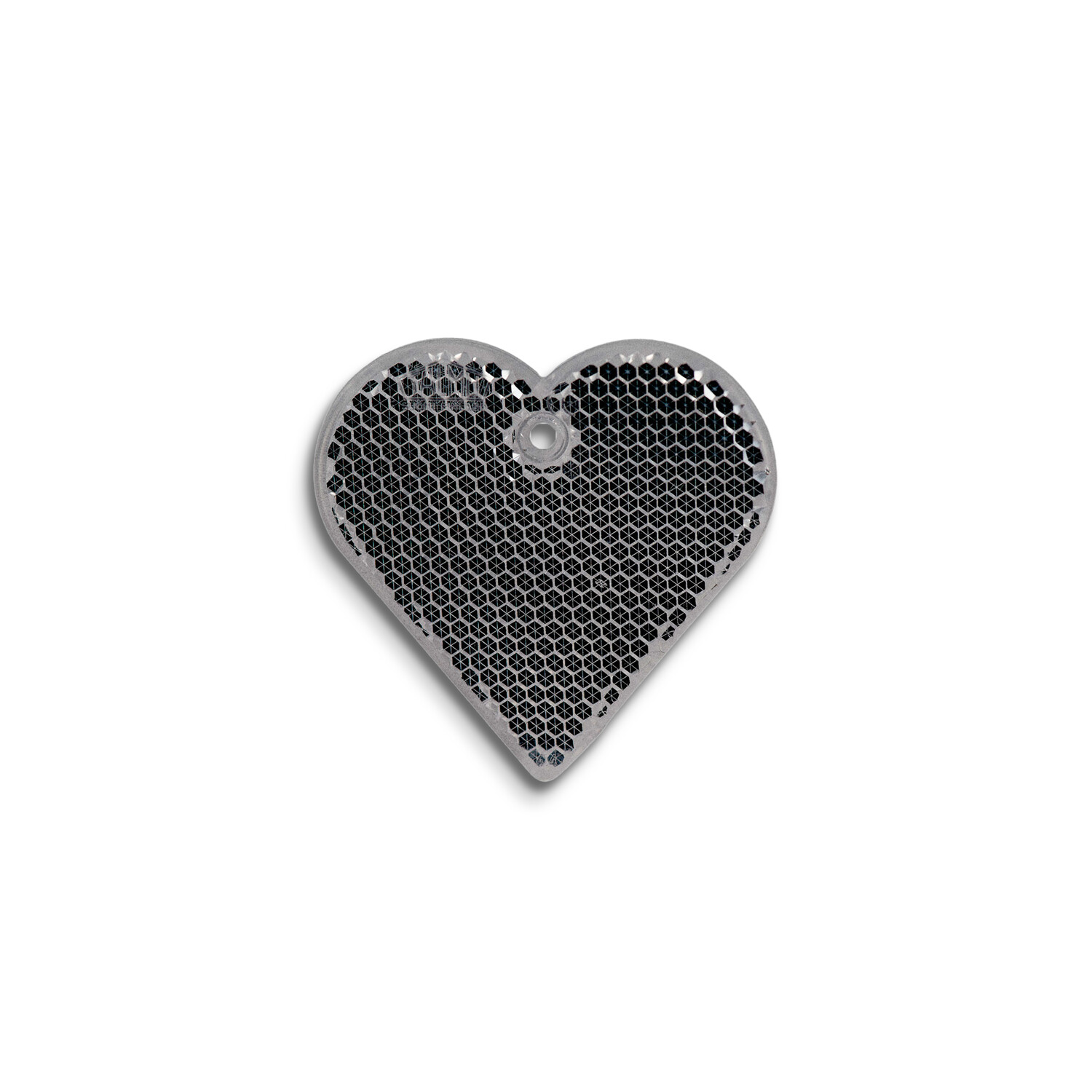 Reflexbricka Hjärta 57x57 mm – detaljbild