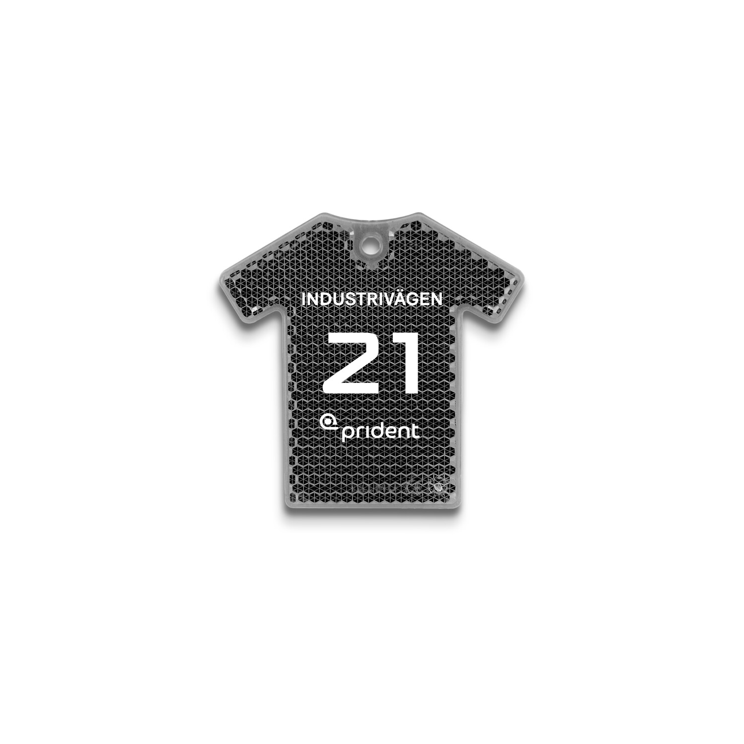 Reflexbricka T-shirt – detaljbild