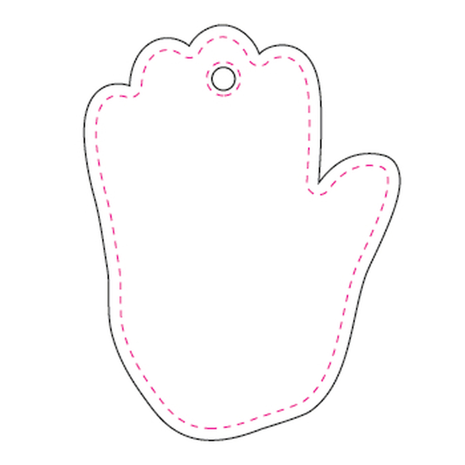 Hanger Hand 48x71,5 mm vit