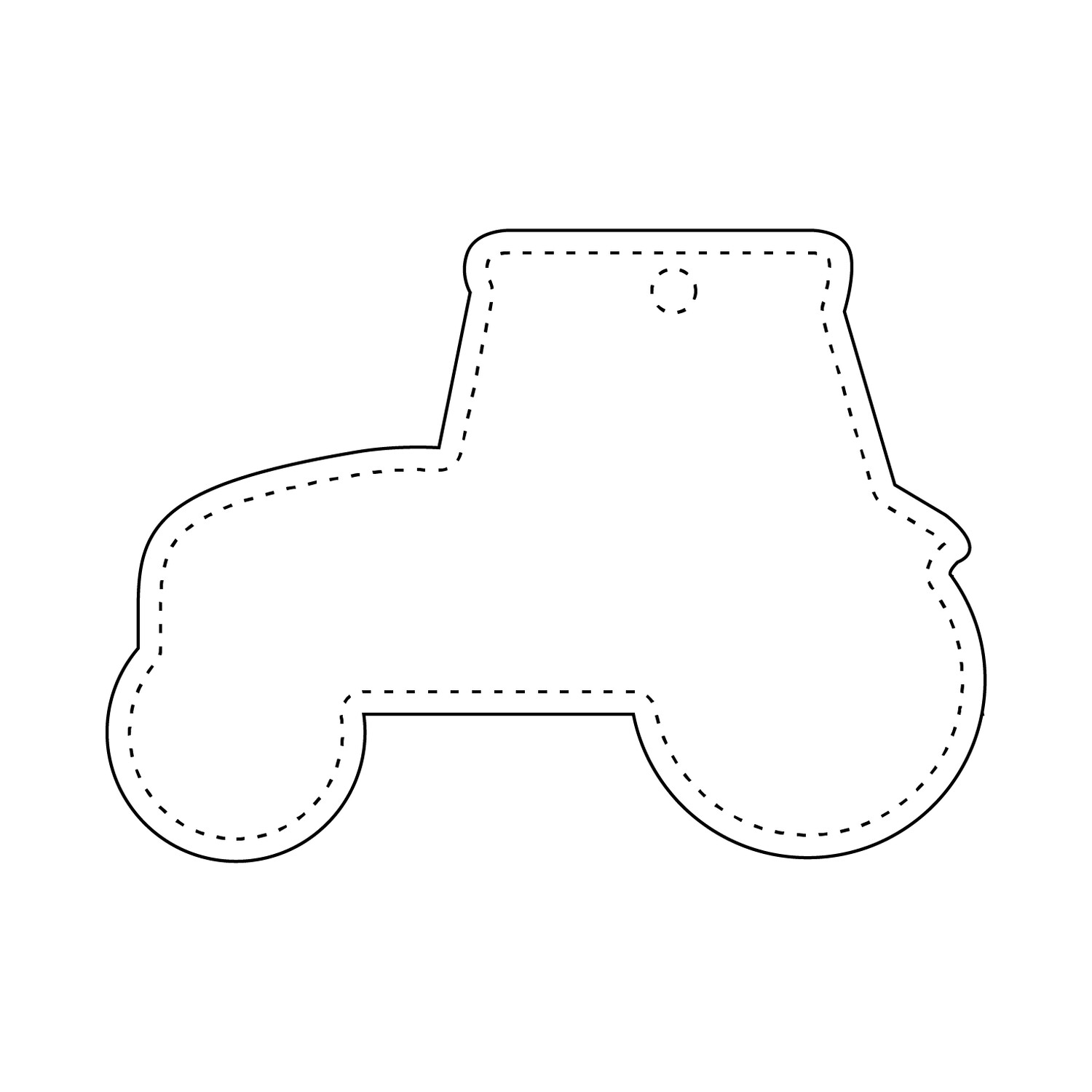 Hanger Traktor 70x50,3mm | vit